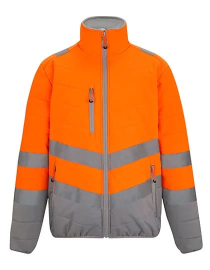 Hi-Vis 2-Tone Thermal Baffle Jacket - Orange