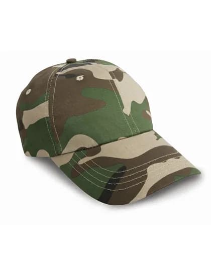 Heavy Cotton Drill Pro Style Cap - Camouflage