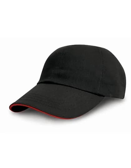 Heavy Cotton Drill Pro Style - Black/Red
