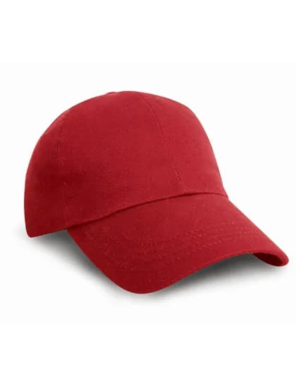 Heavy Cotton Drill Pro Style Cap - Red