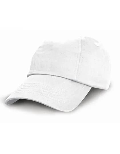 Junior Low Profile Cotton Cap - White