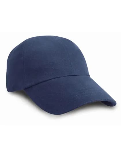 Junior Heavy Brushed Cotton Cap - Navy