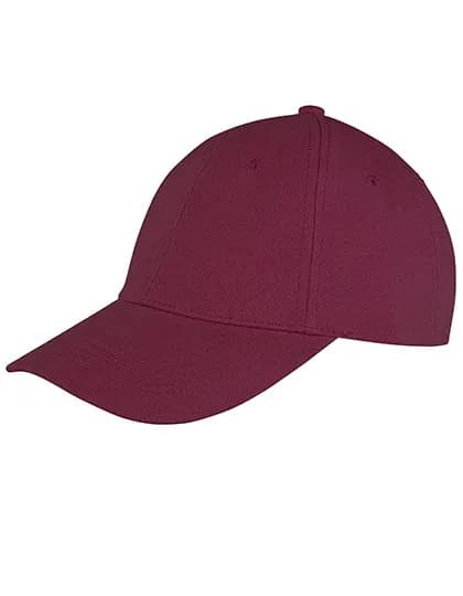 Memphis Brushed Cotton Low Profile Cap - Burgundy