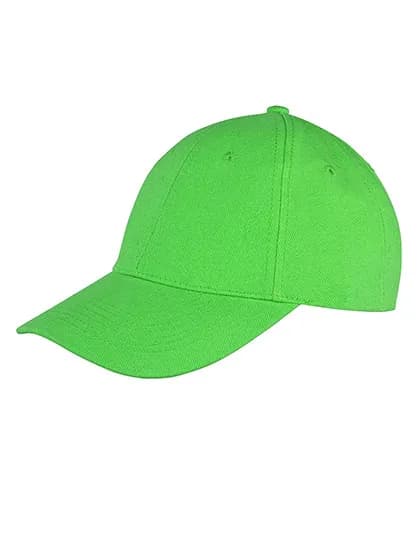 Memphis Brushed Cotton Low Profile Cap - Lime
