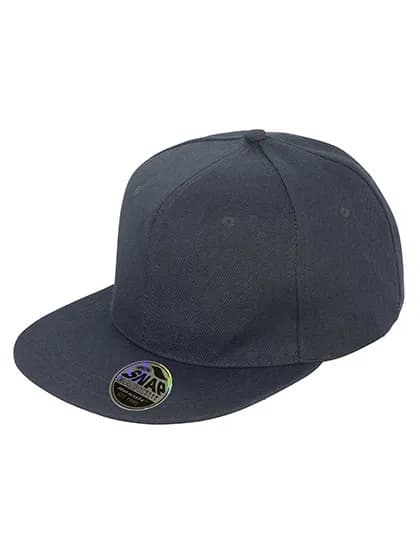 Bronx Original Flat Peak Snapback Cap - Black
