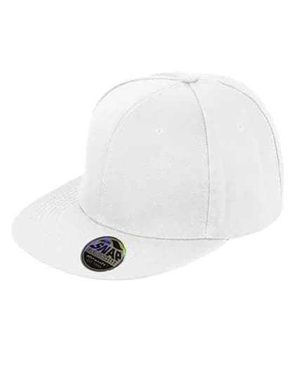 Bronx Original Flat Peak Snapback Cap - White