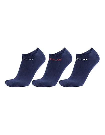 In Liner Socks (3 Pair Banderole) - Dark Blue