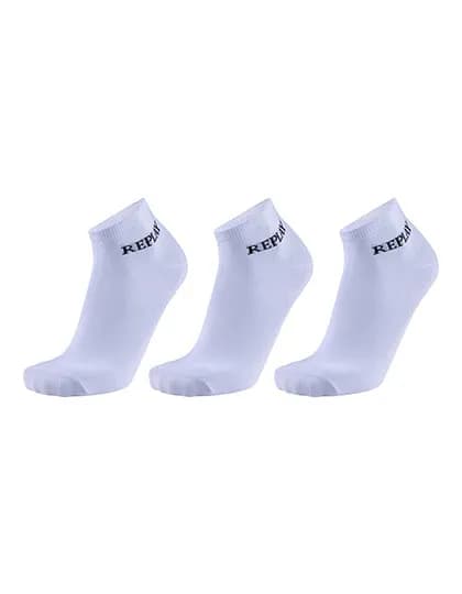 Low Cut Socks (3 Pair Banderole) - White/Black