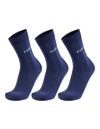 Casual Socks (3 Pair Banderole) - Dark Blue/Grey