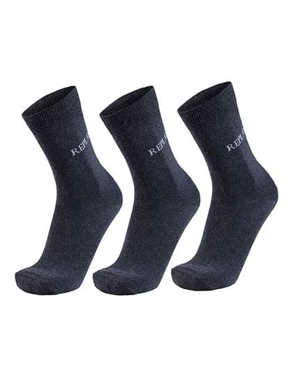 Casual Socks (3 Pair Banderole) - Dark Grey Melange/Grey