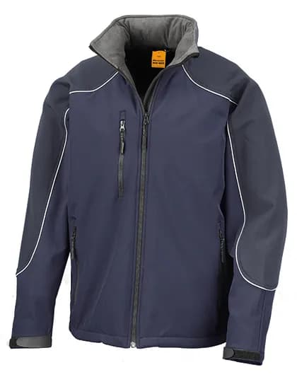 Hooded Soft Shell Jacket - Navy/Navy