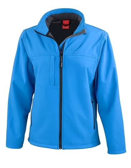 Women´s Recycled 3-Layer Classic Softshell Jacket - Azure