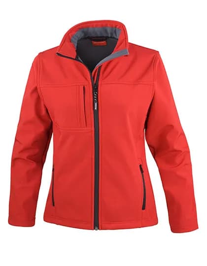 Women´s Recycled 3-Layer Classic Softshell Jacket - Red