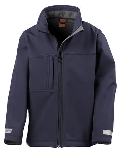 Junior Classic Soft Shell Jacket - Navy