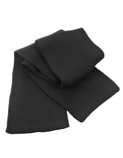 Classic Heavy Knit Scarf - Black