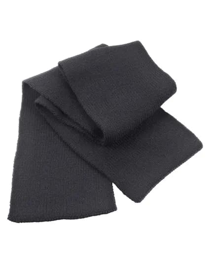 Classic Heavy Knit Scarf - Charcoal Grey