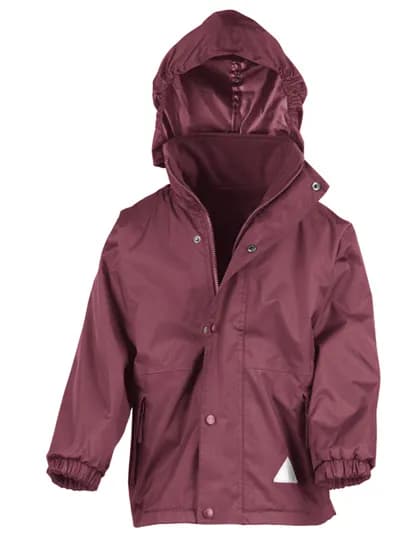Junior Stormdri 4000 Recycled Coat - Burgundy/Burgundy