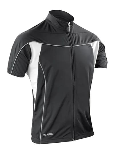 Men´s Bikewear Full Zip Performance Top - Black/White
