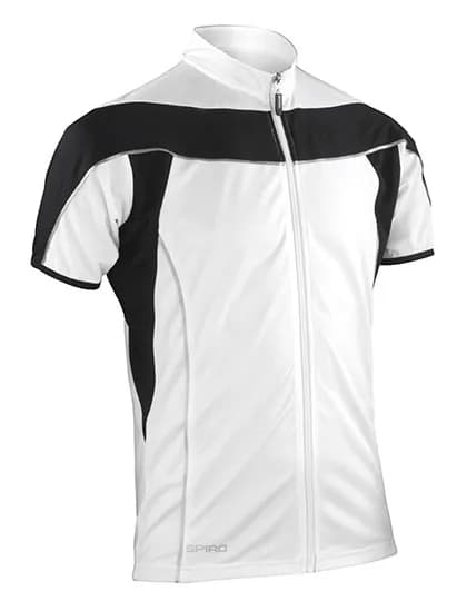 Men´s Bikewear Full Zip Performance Top - White/Black