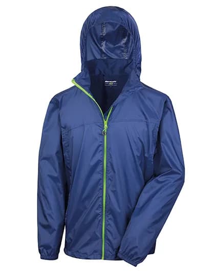 Urban HDi Quest Lightweight Stowable Jacket - Navy/Lime