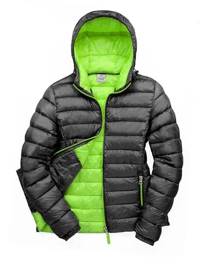 Women´s Snow Bird Hooded Jacket - Black/Lime
