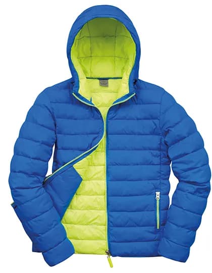 Men´s Snow Bird Hooded Jacket - Ocean Blue/Lime