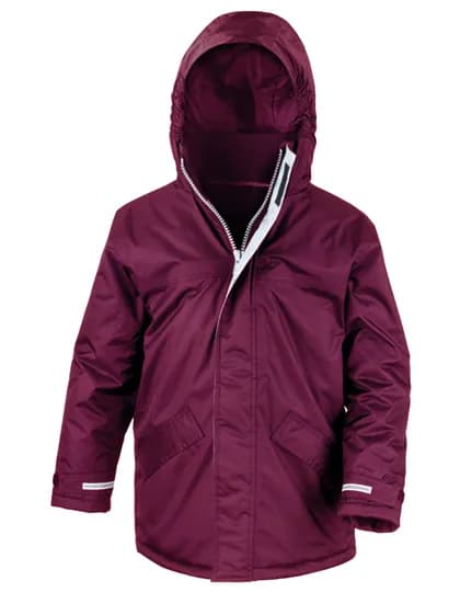 Youth Channel Parka - Burgundy