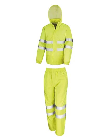 High Vis Waterproof Suit - Fluorescent Yellow