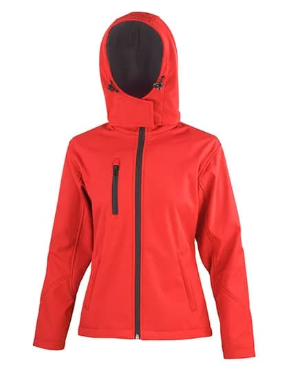 Women´s TX Performance Hooded Soft Shell Jacket - Red/Black