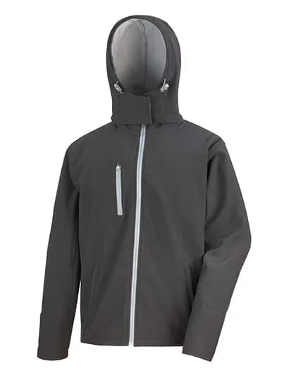 Men´s TX Performance Hooded Soft Jacket - Black/Grey