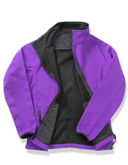 Women´s Printable Softshell Jacket with Recycled Fleece Inner - Purple/Black