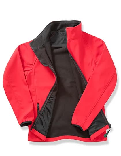 Women´s Printable Softshell Jacket with Recycled Fleece Inner - Red/Black