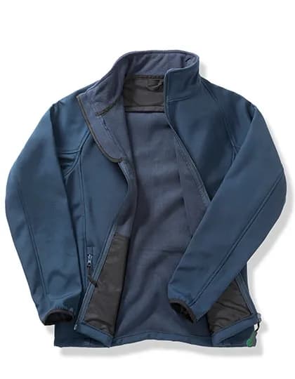 Mens Printable Softshell Jacket with Recycled Fleece Inner - Navy/Navy