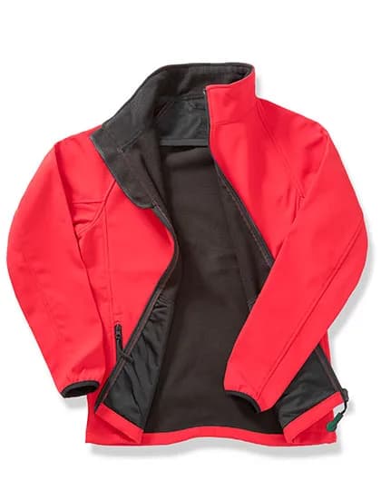 Mens Printable Softshell Jacket with Recycled Fleece Inner - Red/Black