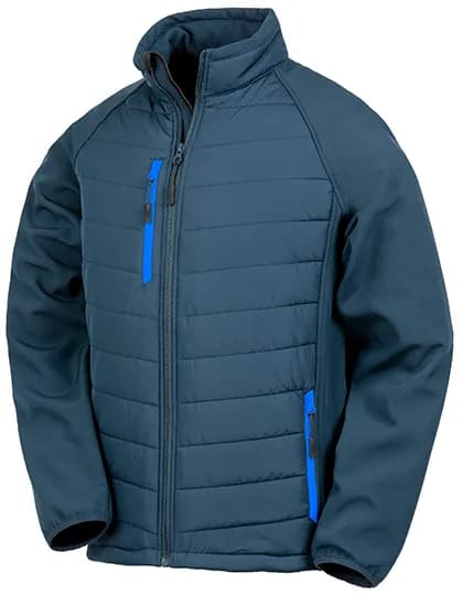 Recycled Compass Padded Softshell - Navy/Royal