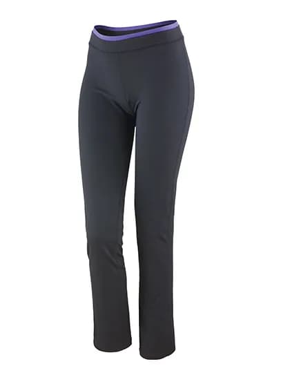 Women´s Fitness Trousers - Black/Lavender