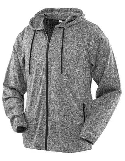 Women´s Hooded Tee-Jacket - Marl Grey