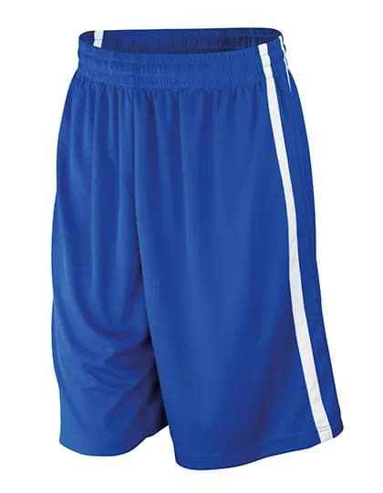Men´s Basketball Quick Dry Short - Royal/White