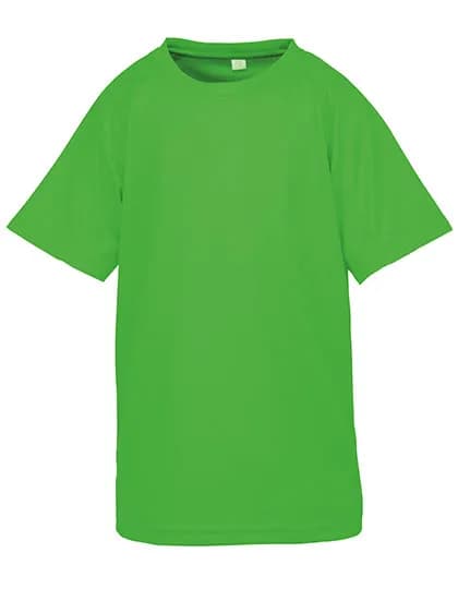 Junior Performance Aircool Tee - Fluorescent Green