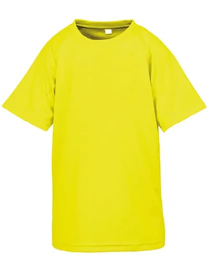 Junior Performance Aircool Tee - Fluorescent Yellow