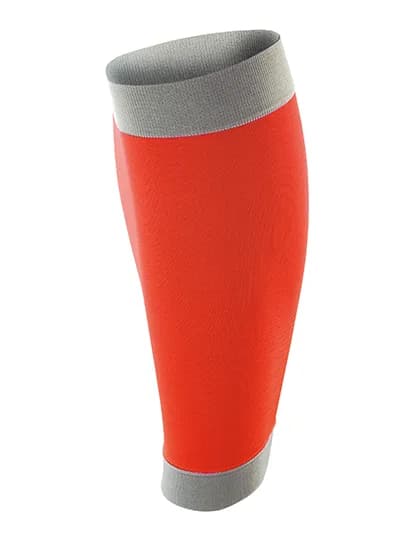 Compression Calf Sleeves (2 per pack) - Orange/Grey