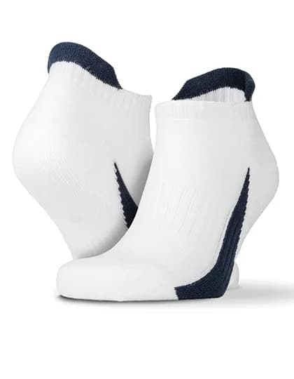 Sneaker Sports Socks (3 Pair Pack) - White/Navy