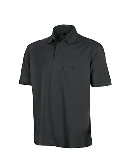 Apex Pocket Polo Shirt - Black