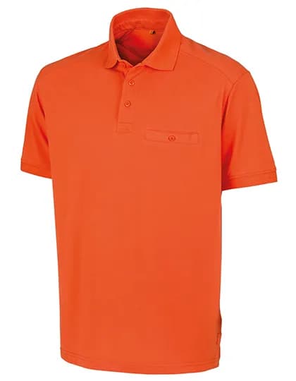 Apex Pocket Polo Shirt - Orange