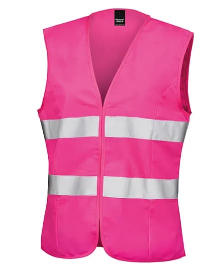 Women´s Enhanced Visibility Fitted Tabard - Fluorescent Pink