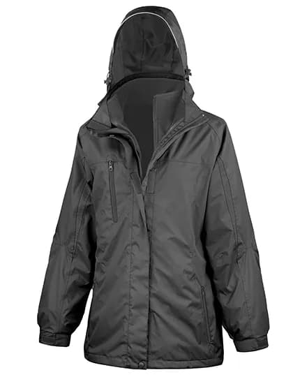 Women´s 3-in-1 Journey Jacket With Soft Shell Inner - Black/Black