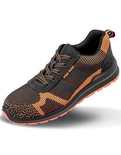 Unisex Hardy Safety Trainer - Black/Orange