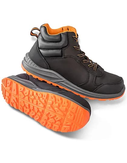 Stirling Safety Boot - Black/Grey/Orange