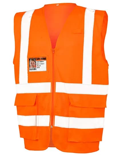 Executive Cool Mesh Safety Vest - Fluorescent Orange