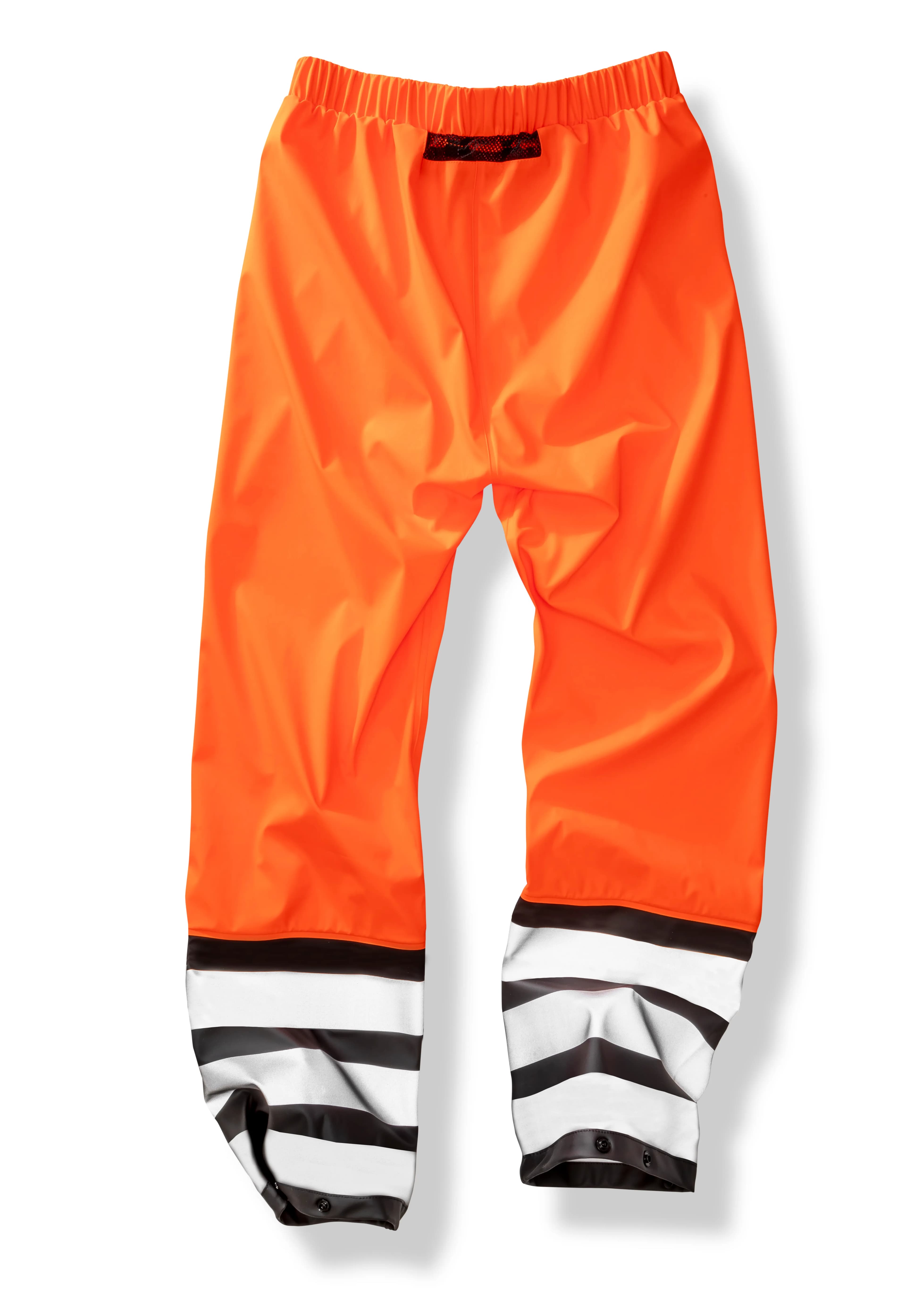 Heavy Duty Prism PU Safe & Dry Trouser with Recycled Backing - Fluorescent Orange/Black